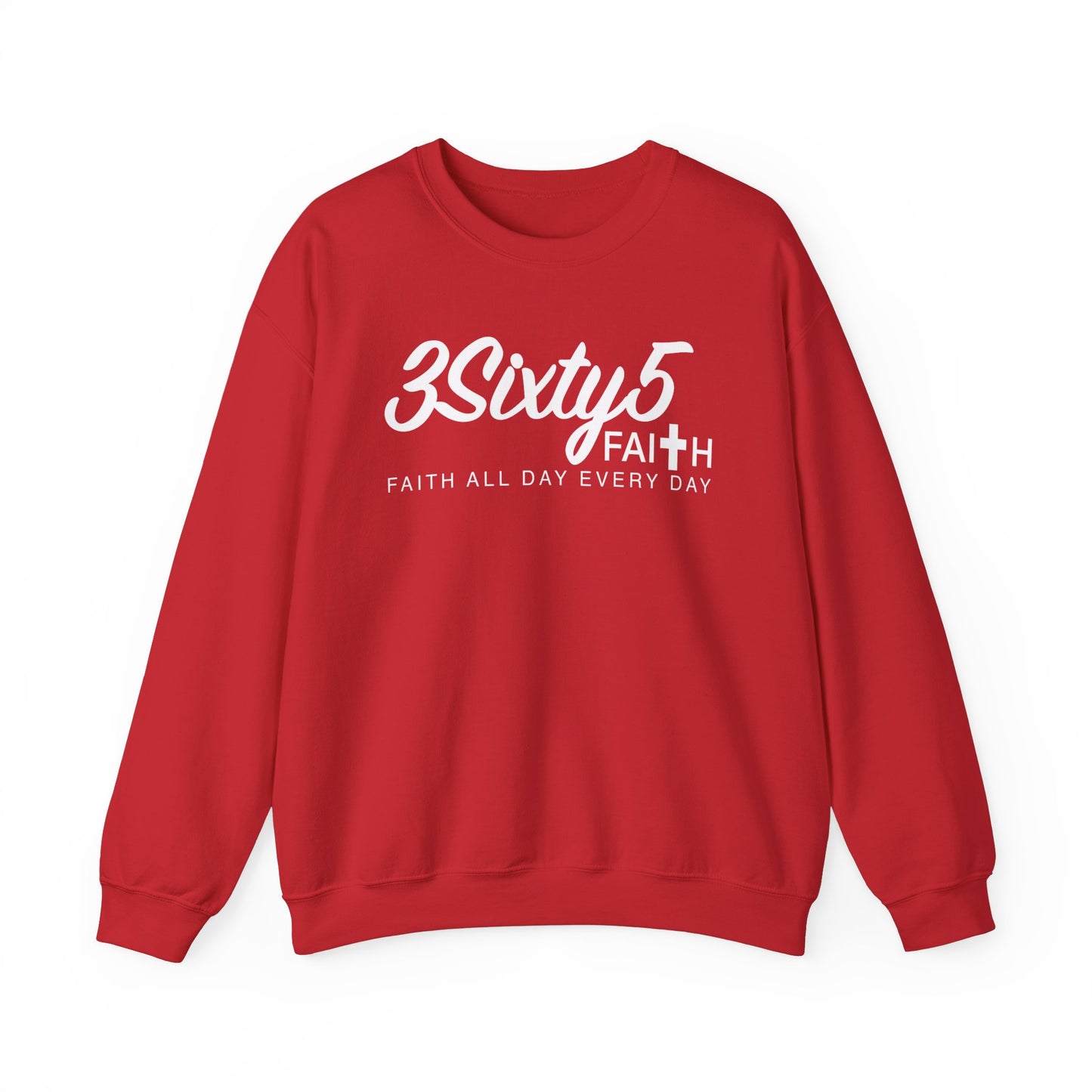 White Tagline Crewneck