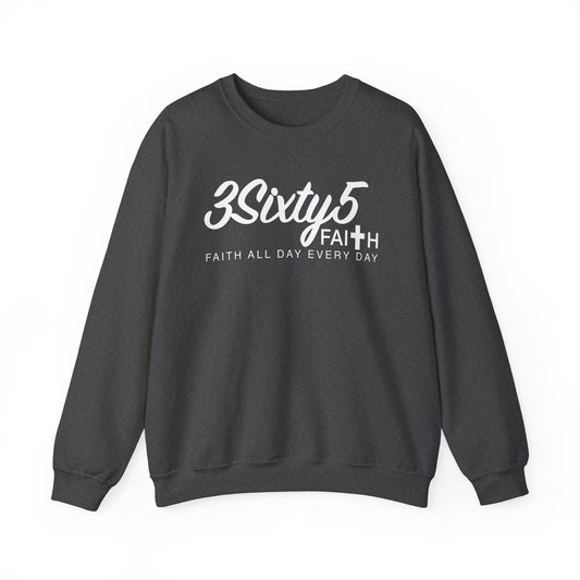 White Tagline Crewneck