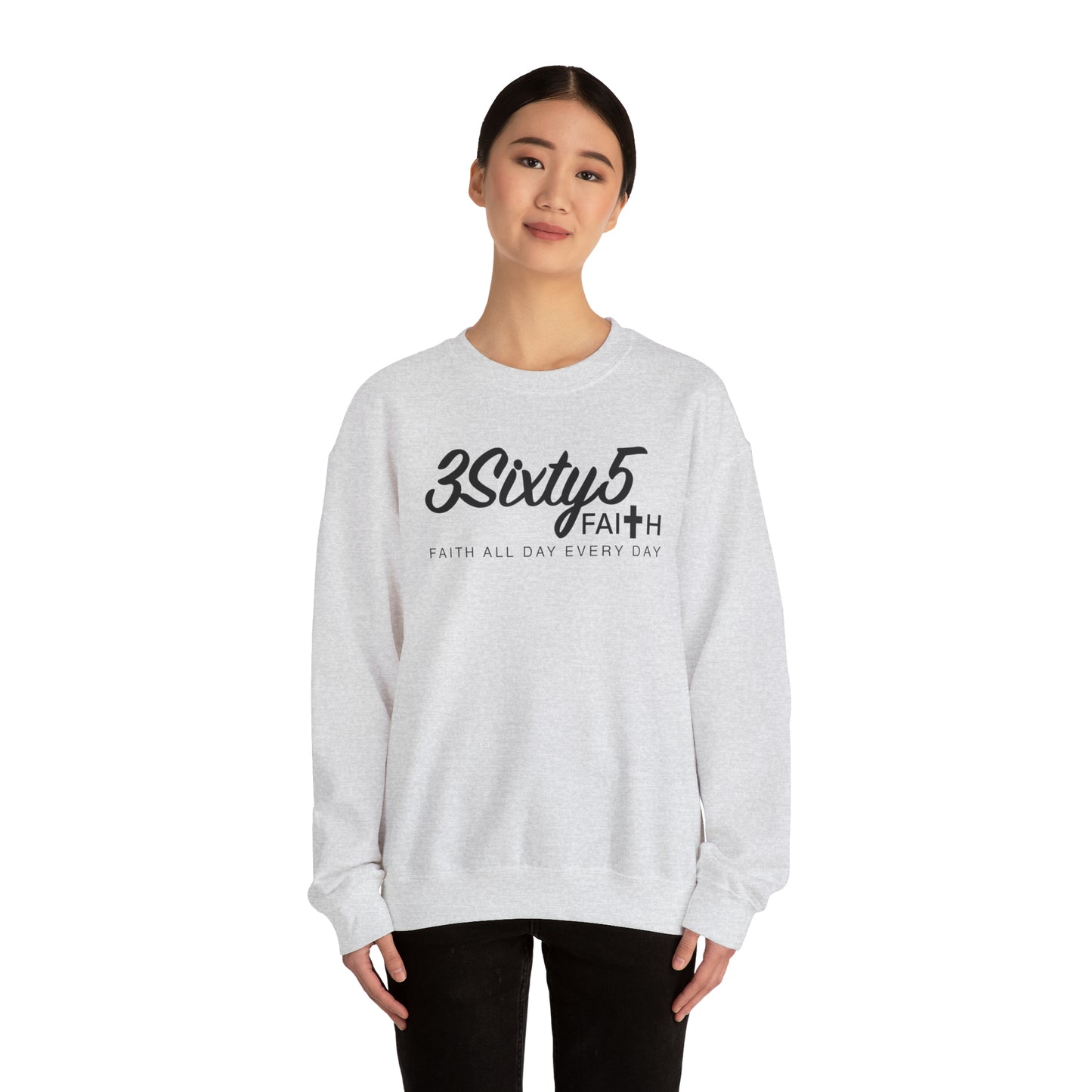 Black tagline Crew Neck